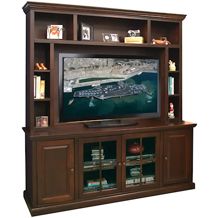 74" TV Console & Hutch